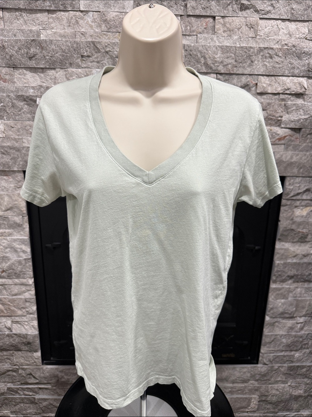 Brandy Melville Ashley Cotton Top Mint Green